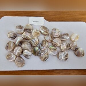 Genuine Mother Of Pearl Shell Large Round Beads For Jewelry Making Crafting